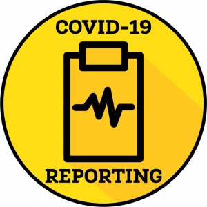 click to report COVID symptoms/cases